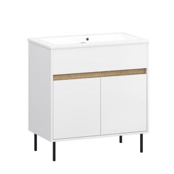 Fürdőszoba szekrény a mosdó alatt Greenland 80 fehér kép