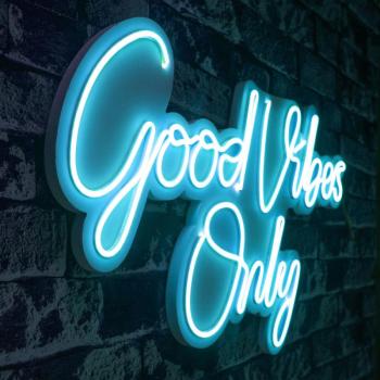 Good Vibes Only 2 - Blue Dekoratív műanyag LED világítás 62x2x37 Kék kép