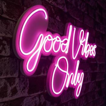 Good Vibes Only 2 - Pink Dekoratív műanyag LED világítás 62x2x37 Rózsaszín kép