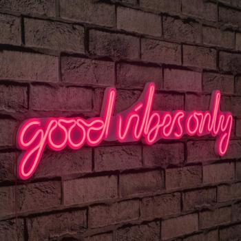 Good Vibes Only - Pink Dekoratív műanyag LED világítás 76x2x19 Rózsaszín kép