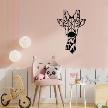 Gıraffe Metal Decor Fali fém dekoráció 33x50 Fekete kép