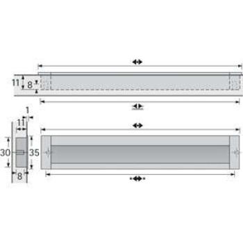 HETTICH 9071060 fogantyú Nidum L111/96 alu elox kép