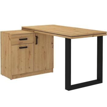 Íróasztal Alacsony komóddal Malta Tölgy Artisan (tábla 56mm) Typ 140 kép