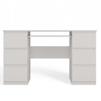 Íróasztal Kuba Fehér Mat Antracit kép