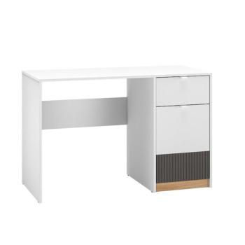 Íróasztal Torino 08 fehér/tölgy castello/grafit kép