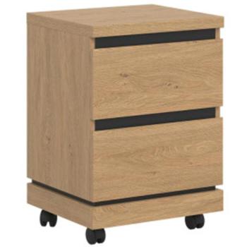 Irodai konténer Ate At09 tölgy/Fekete kép