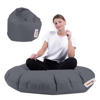 Iyzi 100 Cushion Pouf - Fume Babzsákfotel 65x65 Füst kép