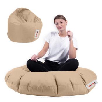 Iyzi 100 Cushion Pouf - Mink Babzsákfotel 65x65 Nyérc kép