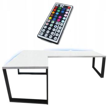 Játék Íróasztal Sarok Loft Low Fehér 180x120x2.8 Modell 1 kép