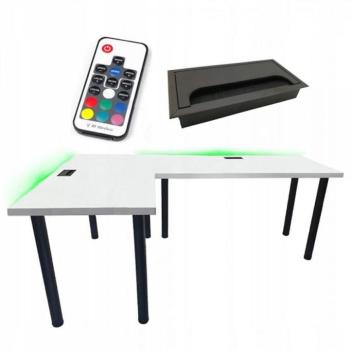 Játék Íróasztal Sarok Top Fehér 180x120x2.8 Modell 2 kép