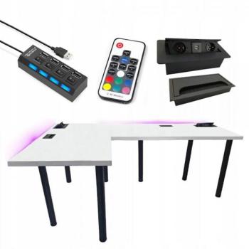 Játék Íróasztal Sarok  Top Fehér 240x160x3.6 Modell 3 kép