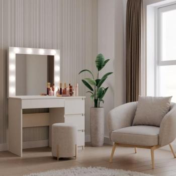 Kashar Marina fésülködő asztal (3 jobb alsó fiókokkal), 98x76x51 cm, kasmír kép