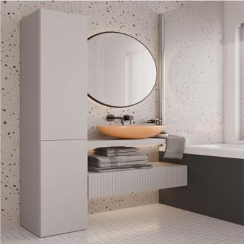 Kashar Nel II fürdőszoba szekrény, 31x174x30 cm, kasmír kép