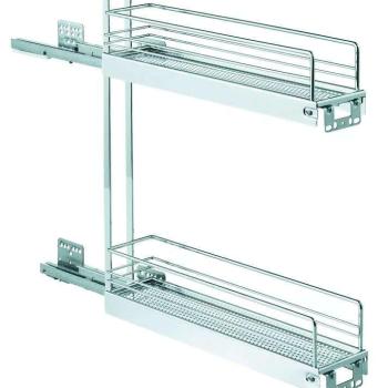 KES 233460 150mm-es korpusz-hoz 90° szürke jobbos kép