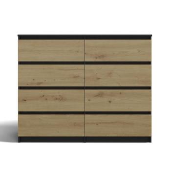 Komód 120cm 8S M8 Malwa AntracitArtisan kép