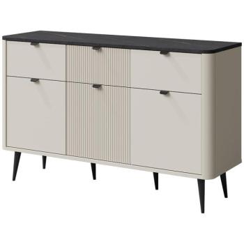 Komód 130 Marly 10 3d3s Kasmír/Szürke kő kép