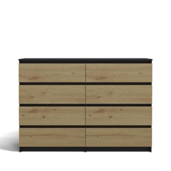 Komód 140cm 8S M8 Malwa AntracitArtisan kép