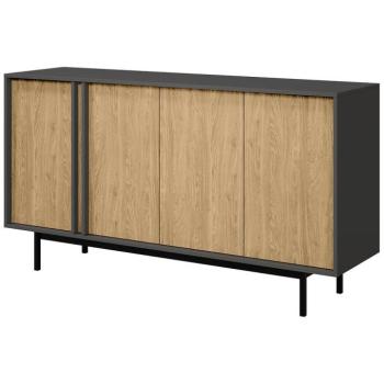 Komód 160 Alsy 6 Olajozott tölgy/Antracit kép