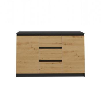 Komód 2D3S Antracit/Artisan kép