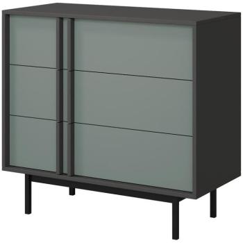 Komód 90 Alsy 8 Aloé/Antracit kép