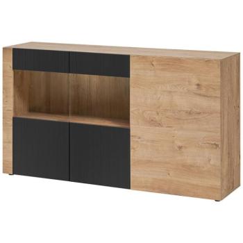 Komód Aron Rzs Ar Sb Tölgy Ribbeck/Fekete kép