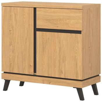 Komód Ate At02 Tölgy/Fekete kép