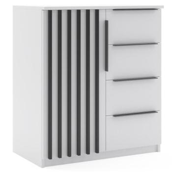 Komód Atena I Fehér/fekete kép