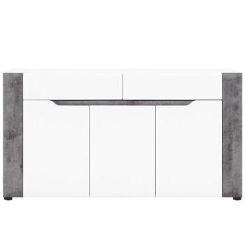 Komód Brando B03 Fehér/Konkrét 3d2s kép