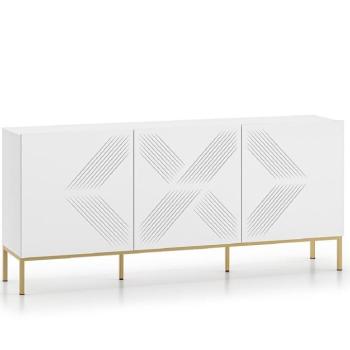 Komód Clearing 02 fehér/arany kép