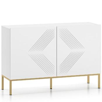 Komód Clearing 03 fehér/arany kép