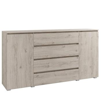 Komód Cosmo C06 4s2d Tölgy Oslo kép