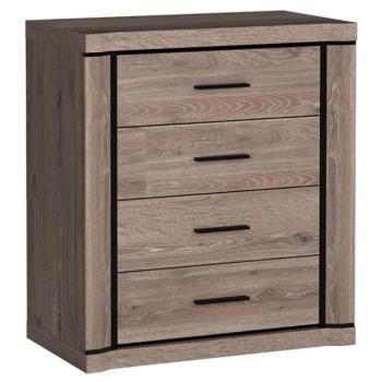 Komód Dallas D4 csomós tölgy kép