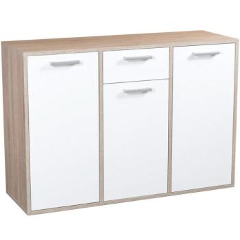 Komód DSB 3D/1S fehér/sonoma kép