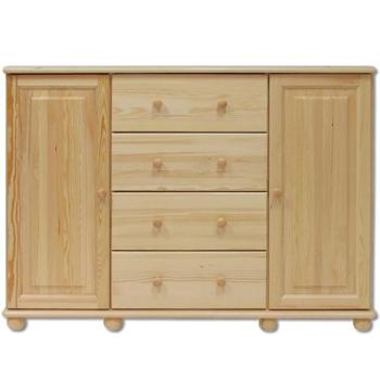 Komód Fenyő KD120 nyers kép