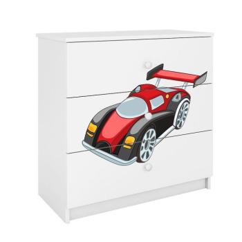 Komód gyermek számára Babydreams fehér – Auto kép