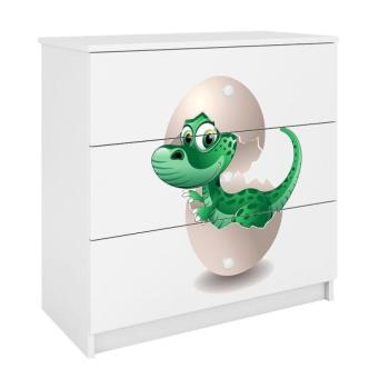 Komód gyermek számára Babydreams fehér – Dino kép