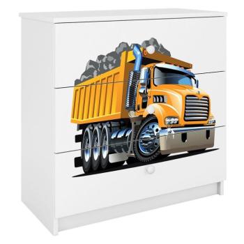 Komód gyermek számára Babydreams fehér – kamion kép