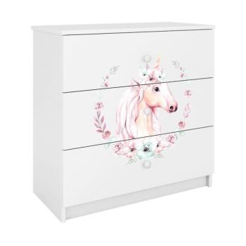 Komód gyermek számára Babydreams fehér – ló kép