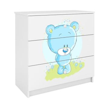 Komód gyermek számára Babydreams fehér – Medve Modrá kép