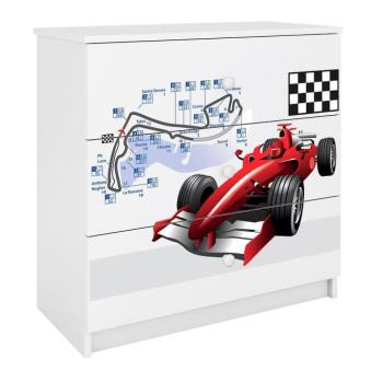 Komód gyermek számára Babydreams fehér – versenyző kép