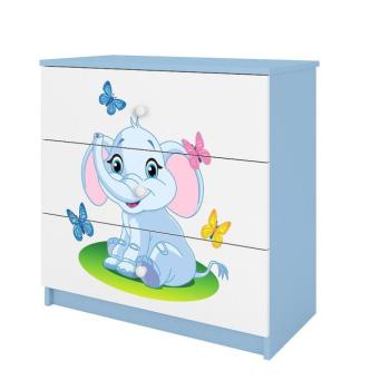 Komód gyermek számára Babydreams Kék– elefánt kép