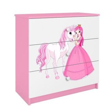 Komód gyermek számára Babydreams Rózsaszín – Hercegnő 2 kép