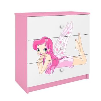 Komód gyermek számára Babydreams Rózsaszín – Tündér 2 kép