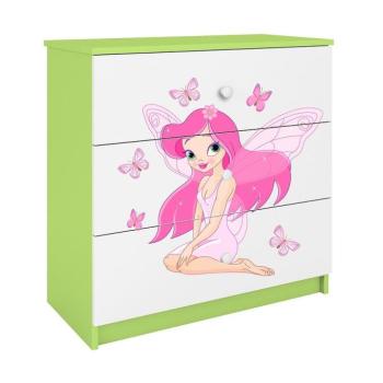 Komód gyermek számára Babydreams Zöld – Tündér 1 kép