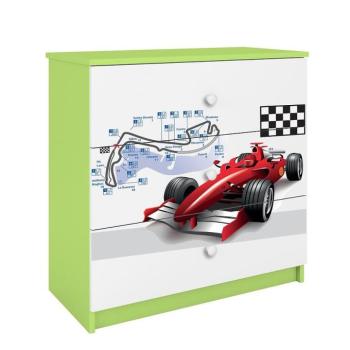 Komód gyermek számára Babydreams Zöld – versenyző kép