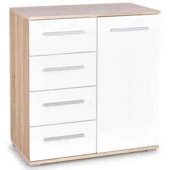Komód Lima KM-2 sonoma/fehér kép