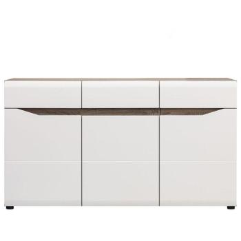 Komód Lionel Li03 Tölgy S./ Fehér kép