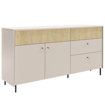 Komód Malta MA6 2D2S bézs/tölgy kép