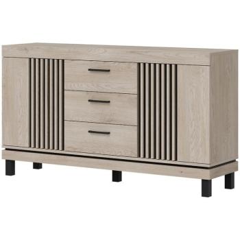 Komód Mati Mi04 Tölgy Crem/Fekete kép