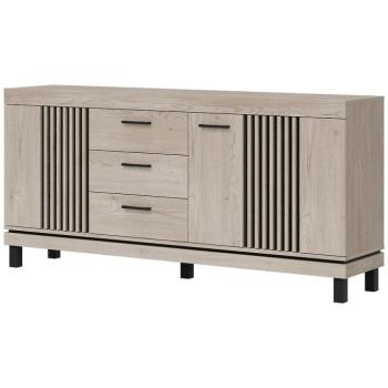 Komód Mati Mi05 Tölgy Crem/Fekete kép